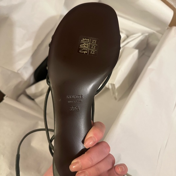 KHAITE Black Strappy Sandals - Picture 5 of 7